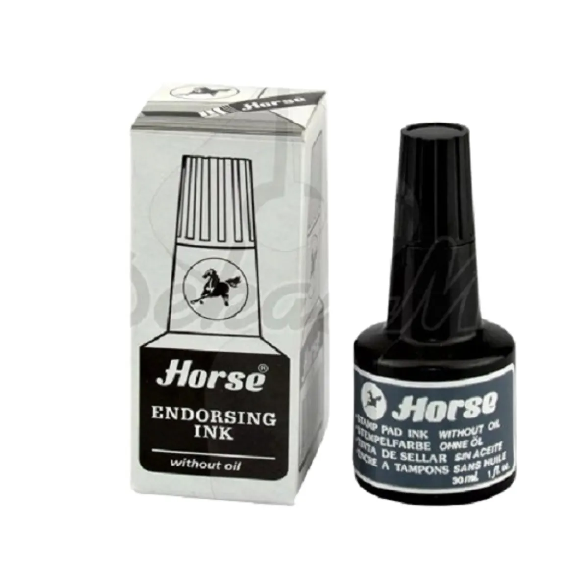 Тампонно мастило Horse - 30 ml - черно