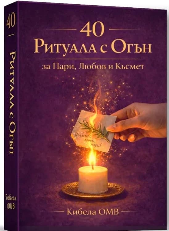 Корица на „40 ритуала с огън - карти"