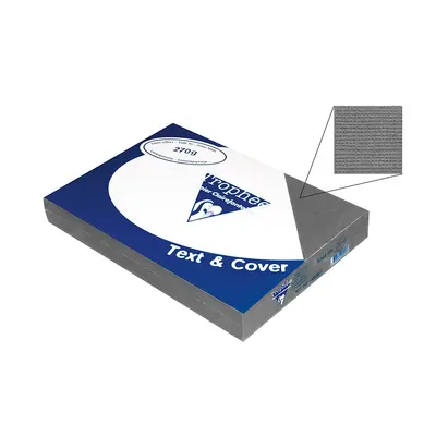 Корица на „Корици картон лен т. сиви, А4, 270 г/м2, 100 л."