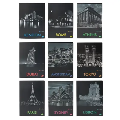 Корица на „Тетрадка Elisa Cities by night- А4- 60+2л.-ш.р."