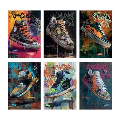 Корица на „Тетрадка Mar Mar UV Sneakers - А4- 40+2 л.- ред"