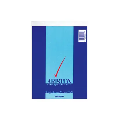 Корица на „Бележник шит Ariston, А5, 70 л., 60 г/м2, редове"