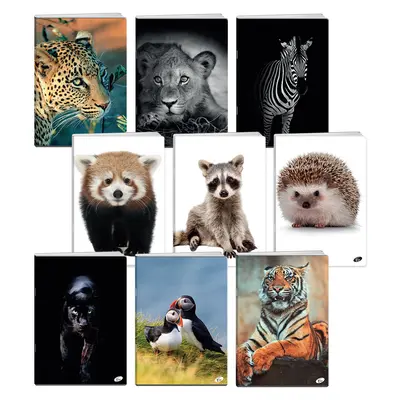 Корица на „Тетрадка А4 UV Animals, 60+2 л.ред, 70 г/м2"