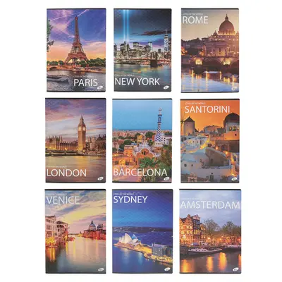 Корица на „Тетрадка Elisa Cities by day - А4- 60+2л.-ш.р."