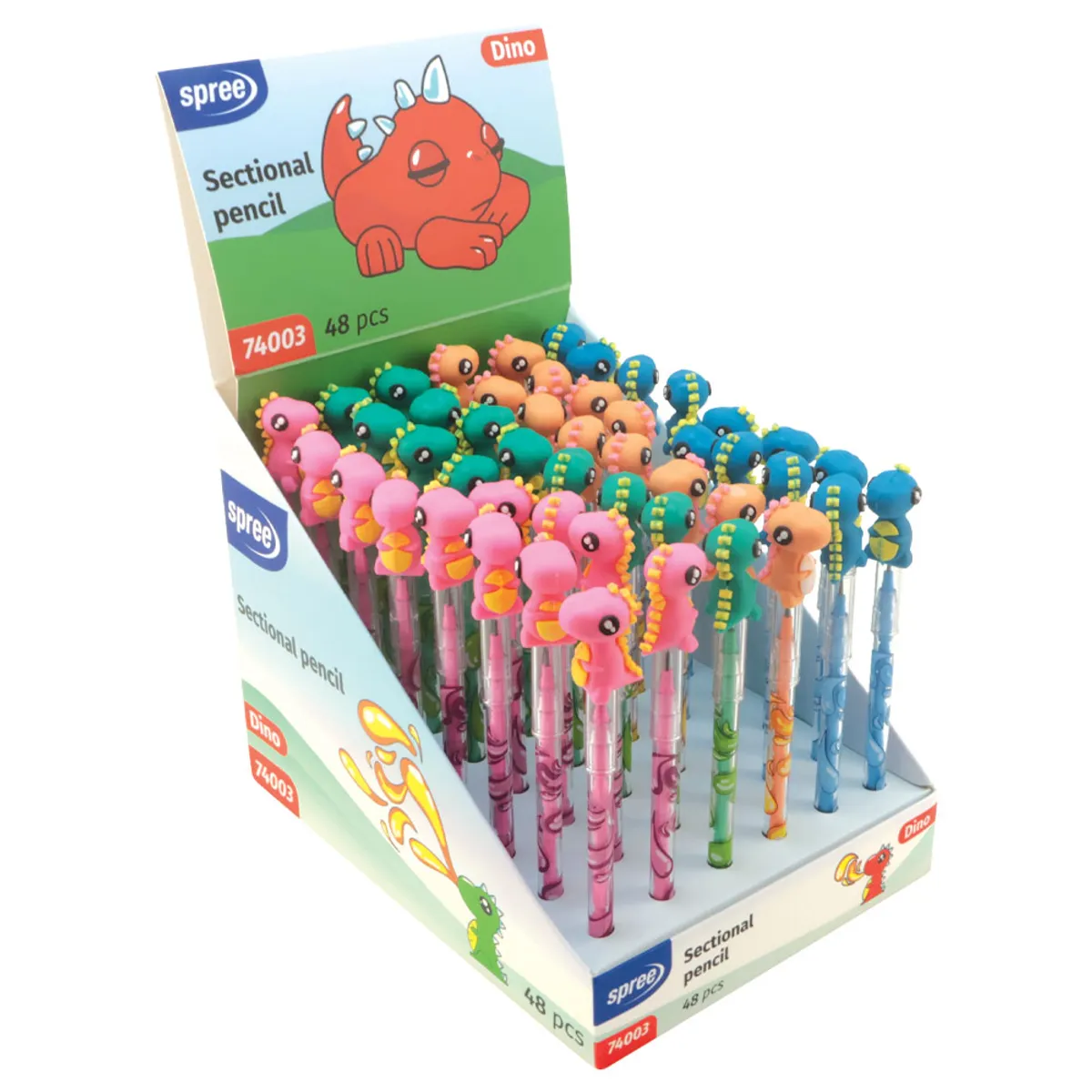 Молив секционен Spree Dino