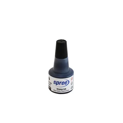 Корица на „Тампонно мастило Spree- 30 ml - черно"