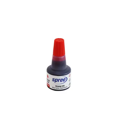 Корица на „Тампонно мастило Spree- 30 ml - червено"