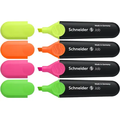 Корица на „Текст маркер Schneider Job -4 бр. блистер"