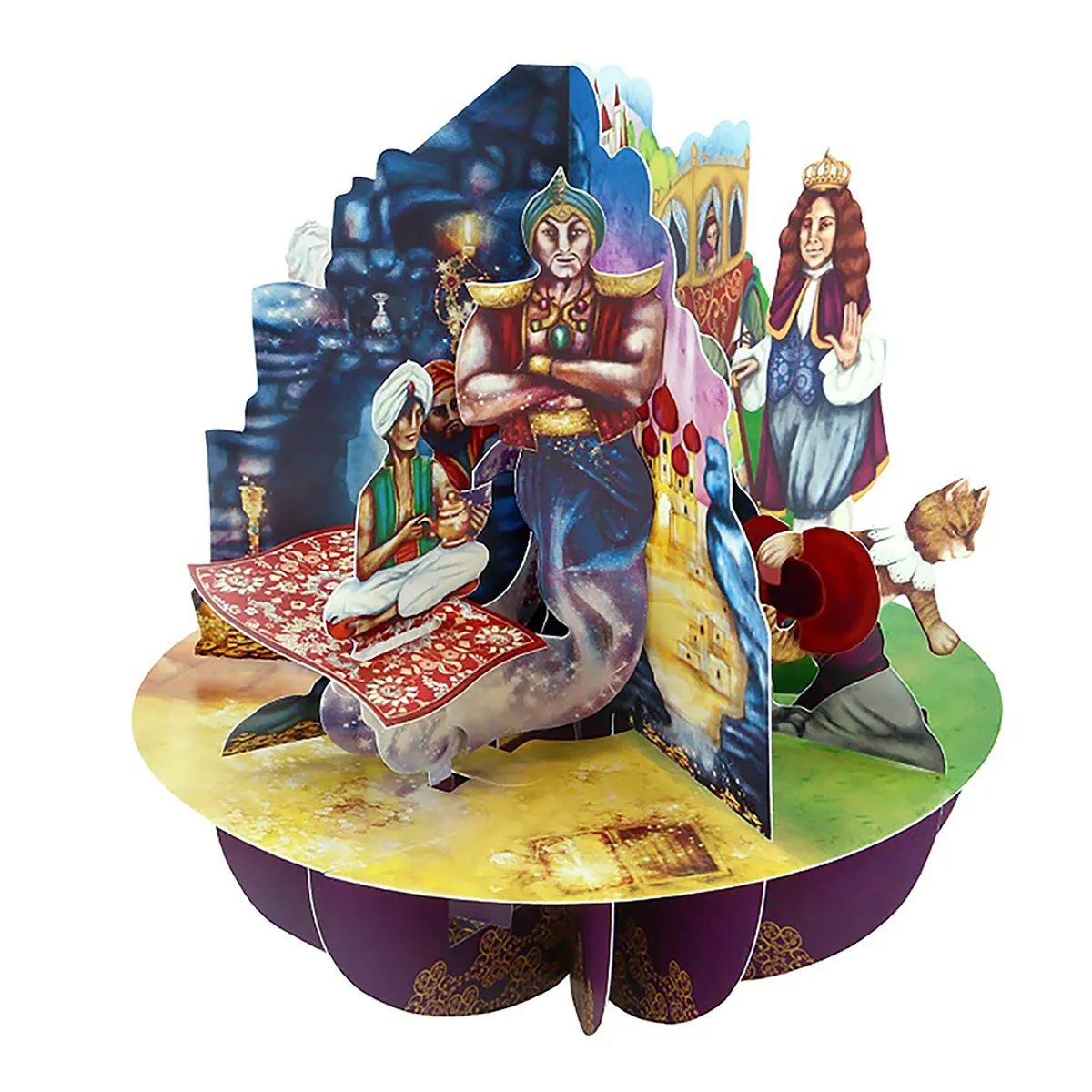 Картичка Aladdin, Puss In Boots, And Pinocchio, Pirouettes