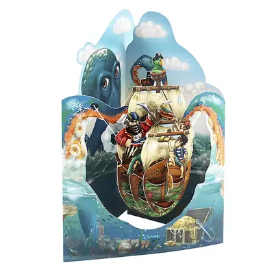 Корица на „Картичка Pirate Ship 2, Swing Cards"