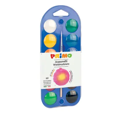 Корица на „Акварелни бои Primo - 12 цвята - ф 25 мм"