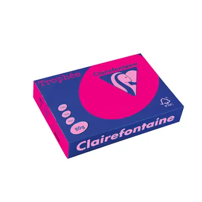 Корица на „Хартия коп.цв., А4, 80 г/м2, Fluo Pink Trophee"
