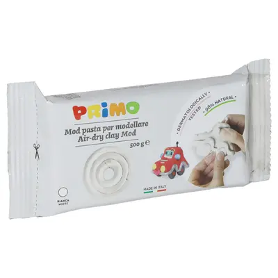 Корица на „Глина Primo за моделиране - 500gr - бяла"