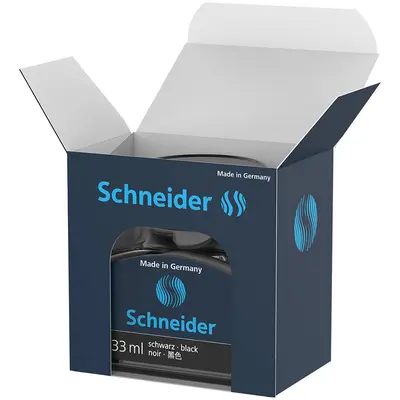 Корица на „Мастило Schneider за писалка, 33 ml - черно"