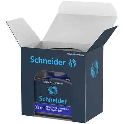 Корица на „Мастило Schneider за писалка, 33 ml - синьо"