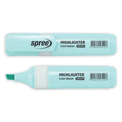 Корица на „Текст маркер Spree пастелен Flexy Brush -син"