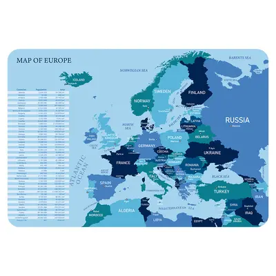 Корица на „Подложка за бюро Spree Europa, РР, 43х29 см"