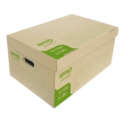 Корица на „Кашон архивен кафяв Spree - 550х360х255 мм"