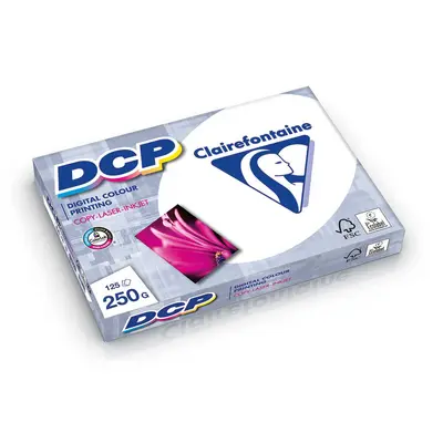 Корица на „Картон Clairefonfaine DCP - А4 250гр-пакет-бял"