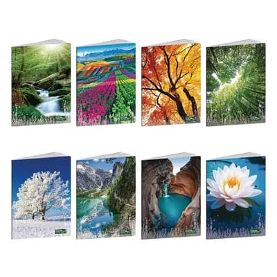 Корица на „Тетрадка А4 FSC UV Quad Eco, 40+2 л.ред, 80 г/м2"