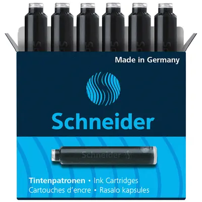 Корица на „Патронче Schneider  за писалка-6 бр. - черен"