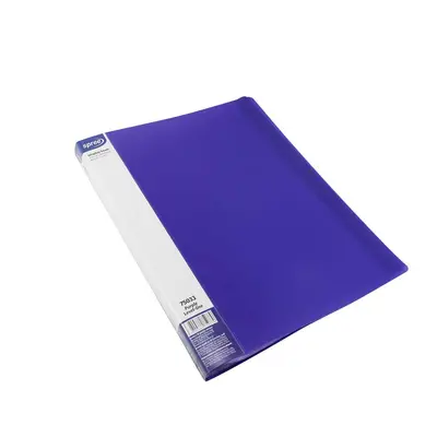 Корица на „Папка с 30 джоба, A4 PP, лилава, Stripes"