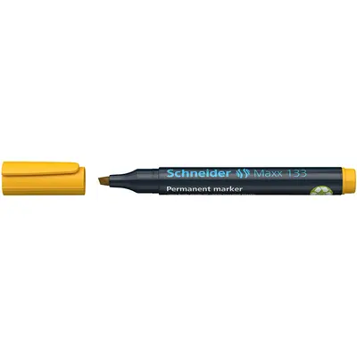Корица на „Маркер Schneider Maxx 133-перман.- скосен жълт"