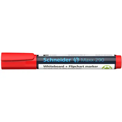 Корица на „Маркер Schneider Maxx290-бяла дъска-объл-червен"
