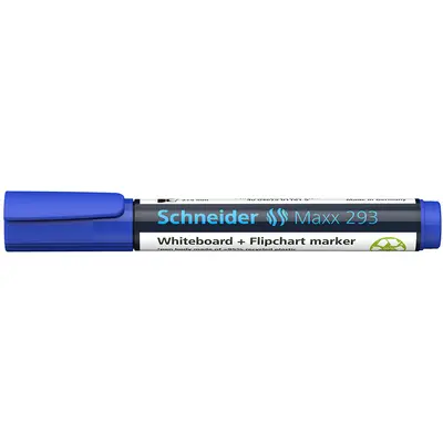 Корица на „Маркер Schneider Maxx293-бяла дъска-скосен-син"