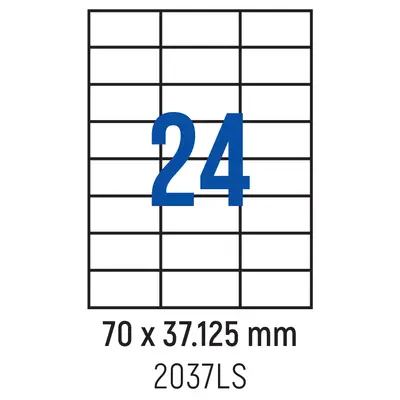 Корица на „Етикети лепящи 24 бр., 70.0x37.125 мм, 100 л., A4"