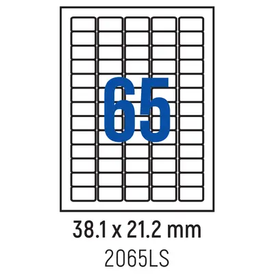 Корица на „Етикети лепящи обли, 65 бр., 38.1x21.2 мм, 100 л., A4"