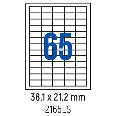 Корица на „Етикети лепящи 65 бр., 38.1x21.2 мм, 100 л., A4, кант 4"