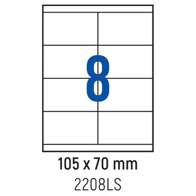 Корица на „Етикети лепящи Spree, 8 бр., 105.0x70.0 мм, 100"