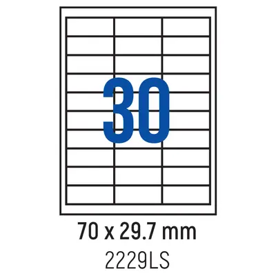 Корица на „Етикети лепящи 30 бр., 70.0x29.7 мм, 100 л., A4"