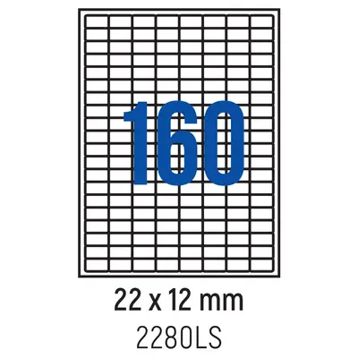 Корица на „Етикети лепящи овал, 160 бр., 22.0x12.0 мм, 100 л., A4"