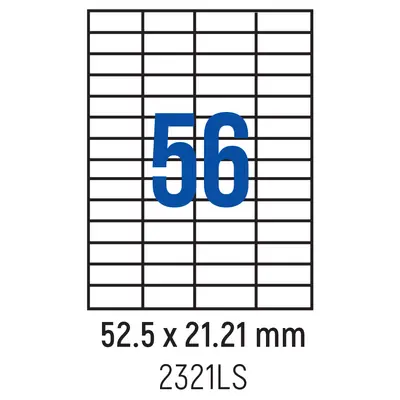 Корица на „Етикети лепящи 56 бр., 52.5x21.2 мм, 100 л., A4"