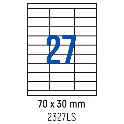 Корица на „Етикети лепящи 27 бр., 70.0x30.0 мм, 100 л., A4, кант 2"