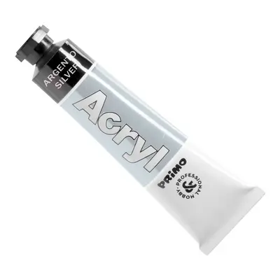 Корица на „Акрилна боя Primo-18 ml в тубичка - Silver"