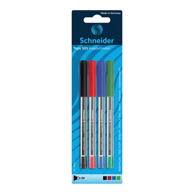 Корица на „Химикалка Schneider Tops 505 М-mix-4 цв.-блистер"