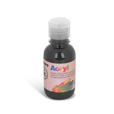 Корица на „Акрилна боя Primo-125 ml в бутилка- Черно"