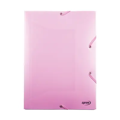 Корица на „Папка с ластик Spree Pastel PP, A4, 400 µ-розова"