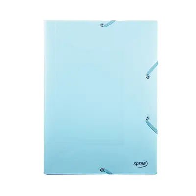 Корица на „Папка с ластик Spree Pastel PP, A4, 400 µ-синя"
