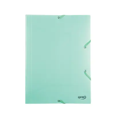 Корица на „Папка с ластик Spree Pastel PP, A4, 400 µ-зелена"