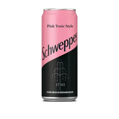 Корица на „Напитка Schweppes розов тоник 0.33 л, кенче“