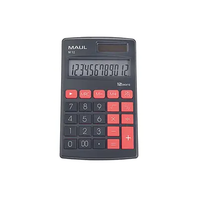 Корица на „Калкулатор Maul  M12, 115x69x10, 12 разр.- черен"