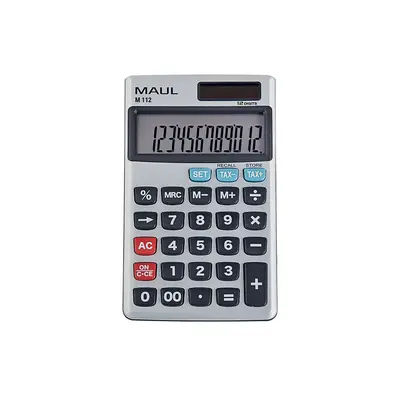 Корица на „Калкулатор 12 разр., 119x70x9, M112 сребърен, tax"