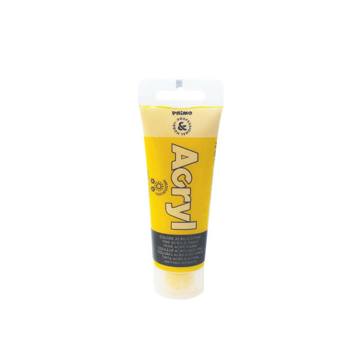 Акрилна боя Primo-75 ml в тубичка- Golden Yellow