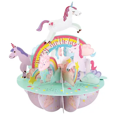 Корица на „Картичка Birthday Unicorn, Pirouettes"