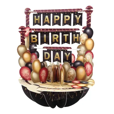 Корица на „Картичка Birthday Balloons, Pirouettes"