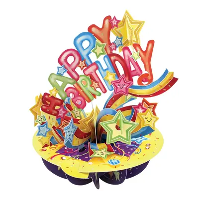 Корица на „Картичка Happy Birthday - Shooting Stars, Pirouettes"